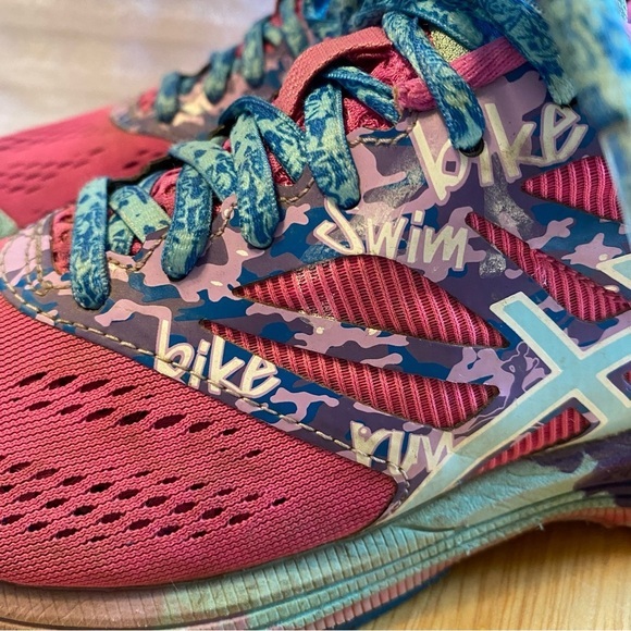 ASICS Shoes Women’s‎ Size 7 Lace Up Sneakers Mixed Colors - Picture 8 of 10